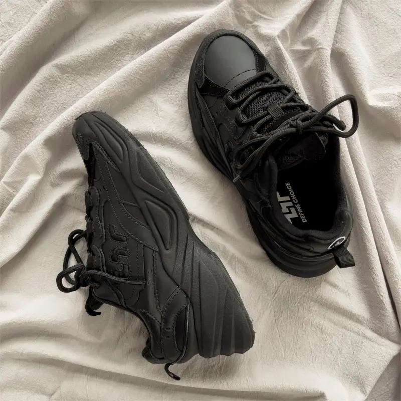 DEFINE CHOICE Anti Slip And Wear Resistant Height Increasing Low Top Chunky Sneakers Women's-16