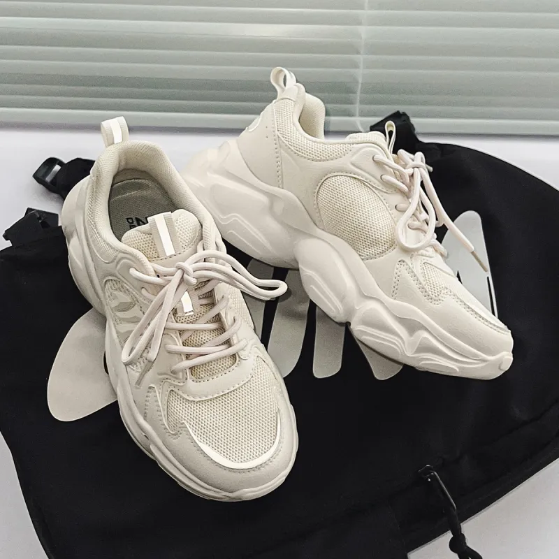 DEFINE CHOICE Cushioning, Slip Resistant, Abrasion Resistant, Height Increasing Low Top Chunky Sneakers Unisex-13