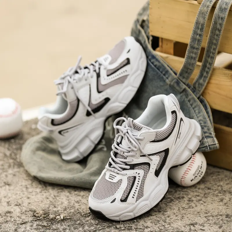 DEFINE CHOICE Cushioning Height Increasing Abrasion Resistant Slip Resistant Low Top Chunky Sneakers Women's-16