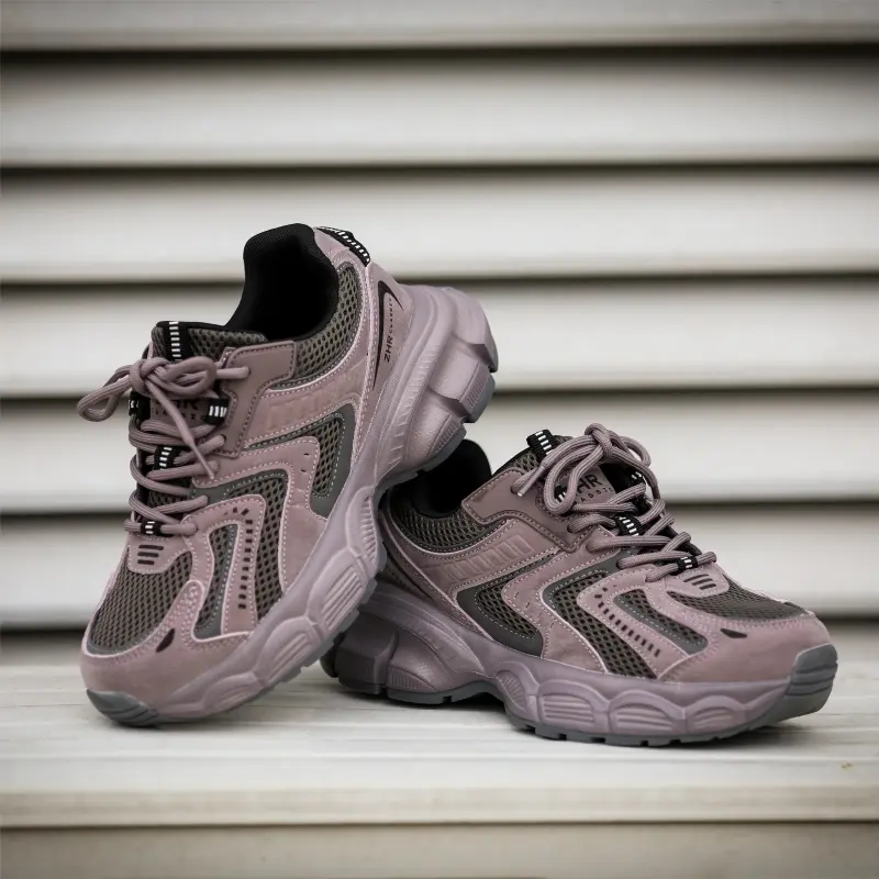 DEFINE CHOICE Cushioning Height Increasing Abrasion Resistant Slip Resistant Low Top Chunky Sneakers Women's-25