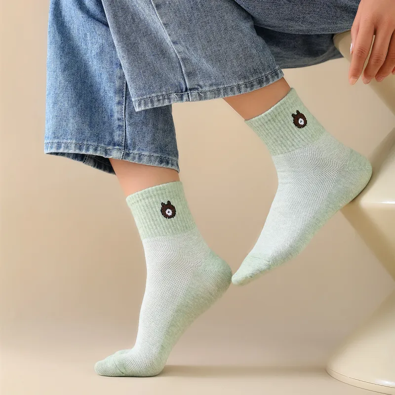 Lanza Mid Calf Socks Women's 5 Pack-5