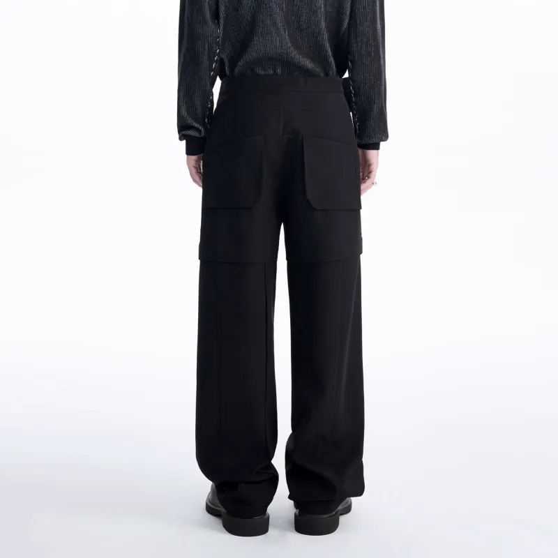 TIWILLTANG Casual Pants Men's Diamond Black-4