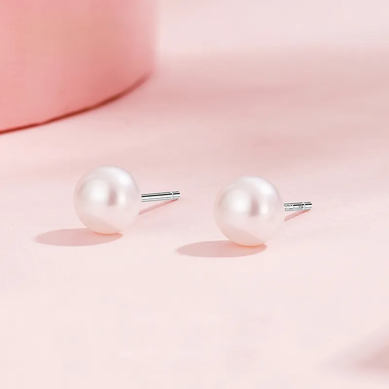 ABOUT LOVE Freshwater Pearl Stud Earrings Women's-2