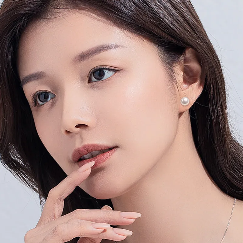 ABOUT LOVE Freshwater Pearl Stud Earrings Women's-1