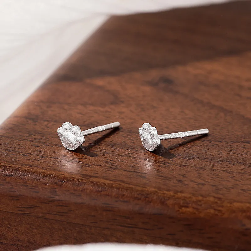 ABOUT LOVE 999 Fine Silver Stud Earrings Women's-1