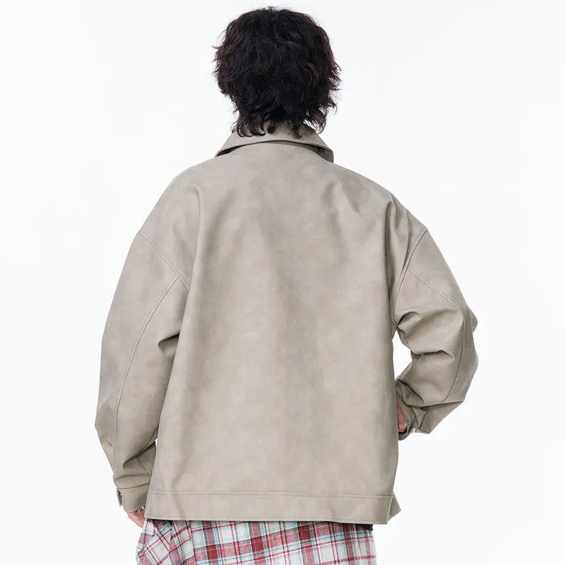 FOR FEAR THAT Leather Jacket Unisex-7