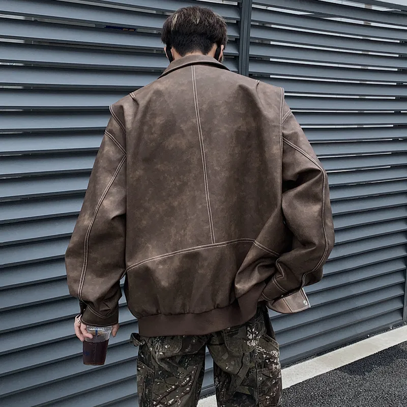 FOR FEAR THAT Leather Jacket Unisex-2