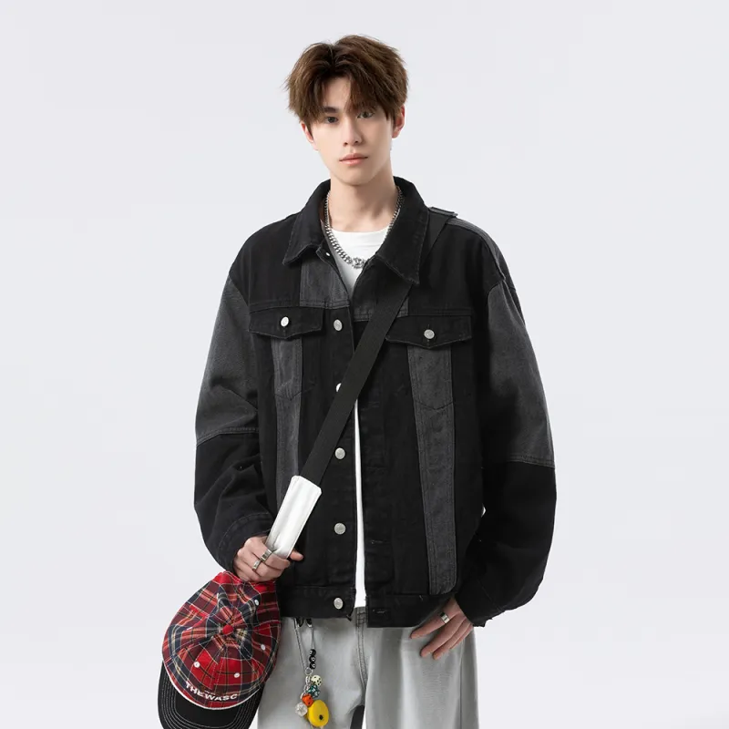 FOR FEAR THAT Denim Jacket Unisex Black-4