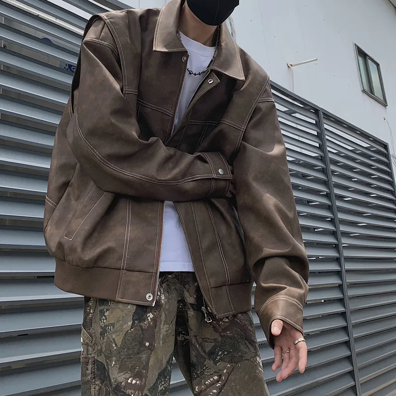 FOR FEAR THAT Leather Jacket Unisex-4