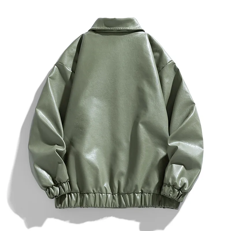 FOR FEAR THAT Leather Jacket Unisex-8