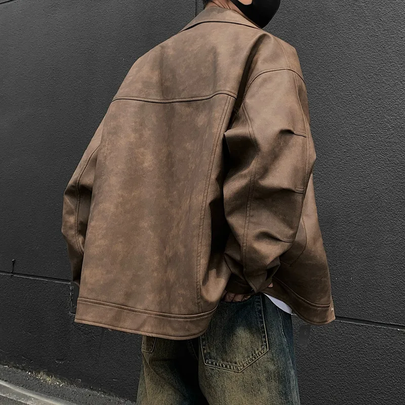 FOR FEAR THAT Leather Jacket Unisex-4