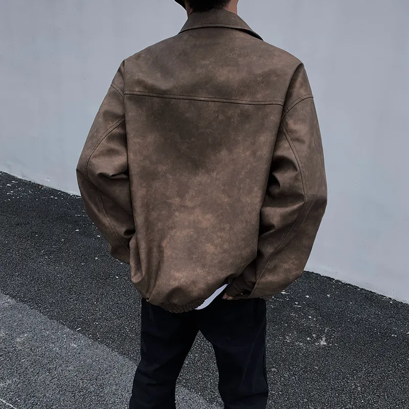FOR FEAR THAT Leather Jacket Unisex-3