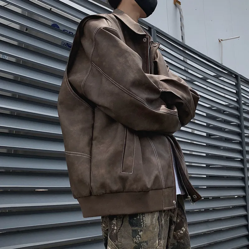 FOR FEAR THAT Leather Jacket Unisex-3