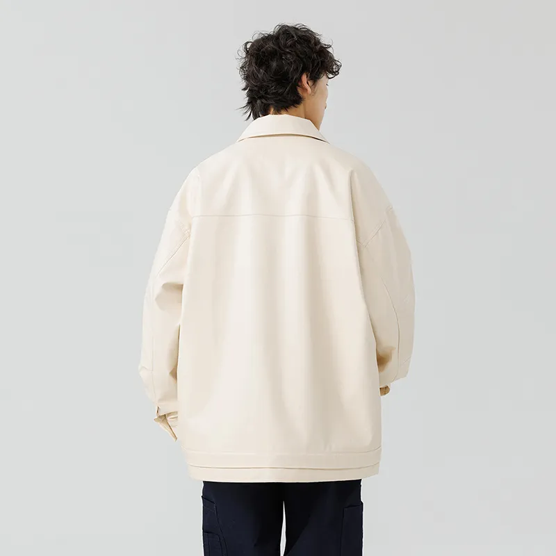 FOR FEAR THAT Leather Jacket Unisex-3