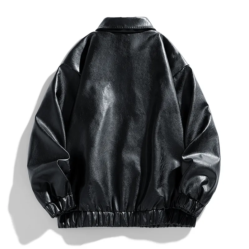 FOR FEAR THAT Leather Jacket Unisex-4