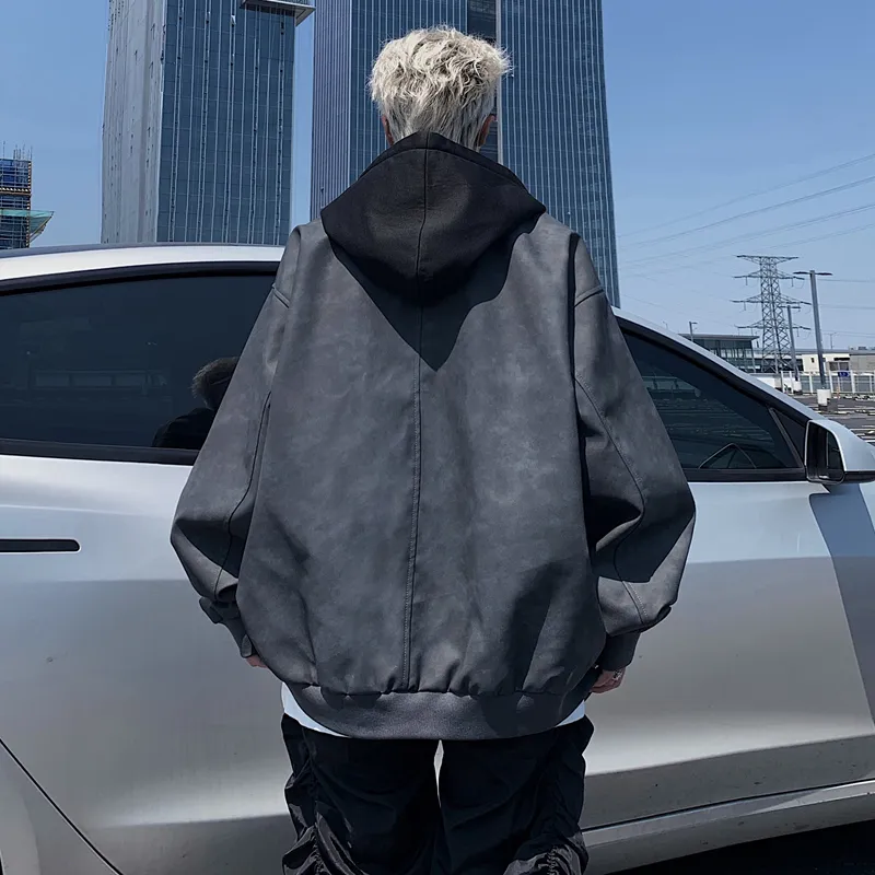 FOR FEAR THAT Leather Jacket Unisex-18