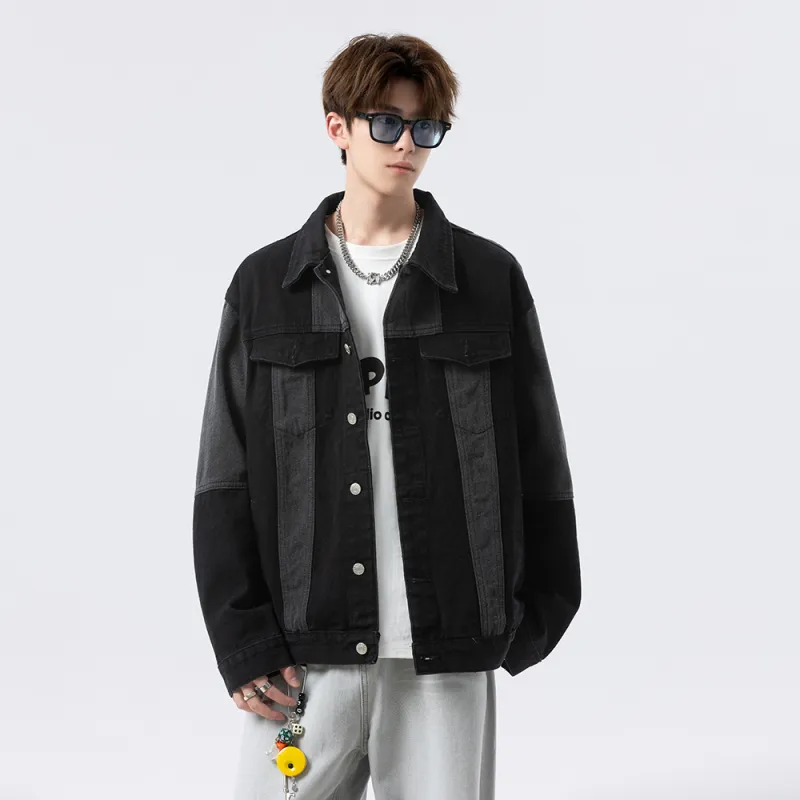 FOR FEAR THAT Denim Jacket Unisex Black-2