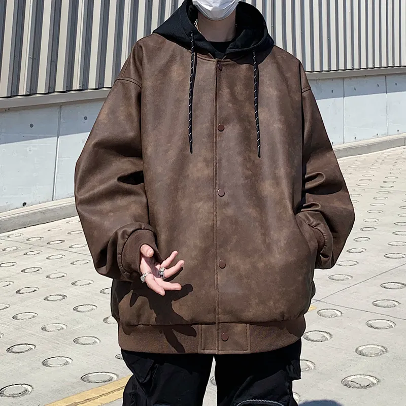 FOR FEAR THAT Leather Jacket Unisex-5
