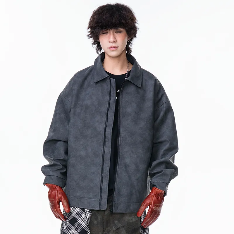 FOR FEAR THAT Leather Jacket Unisex-4