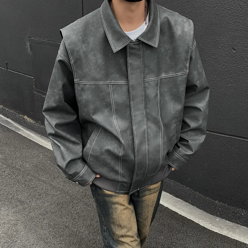 FOR FEAR THAT Leather Jacket Unisex-13