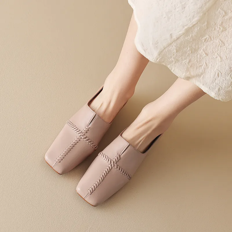 EASTTATA ET Loafers Women's Pastel Pink-14