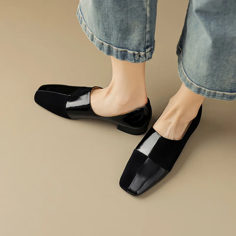 EASTTATA ET Loafers Women's Black, Gold, Silver-11