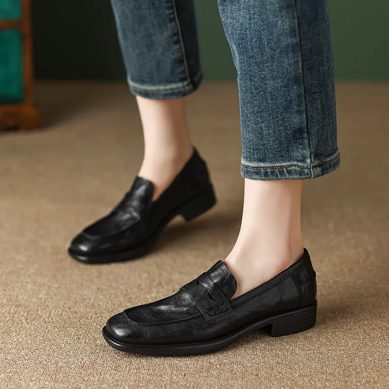 EASTTATA ET Loafers 3cm Women's-7