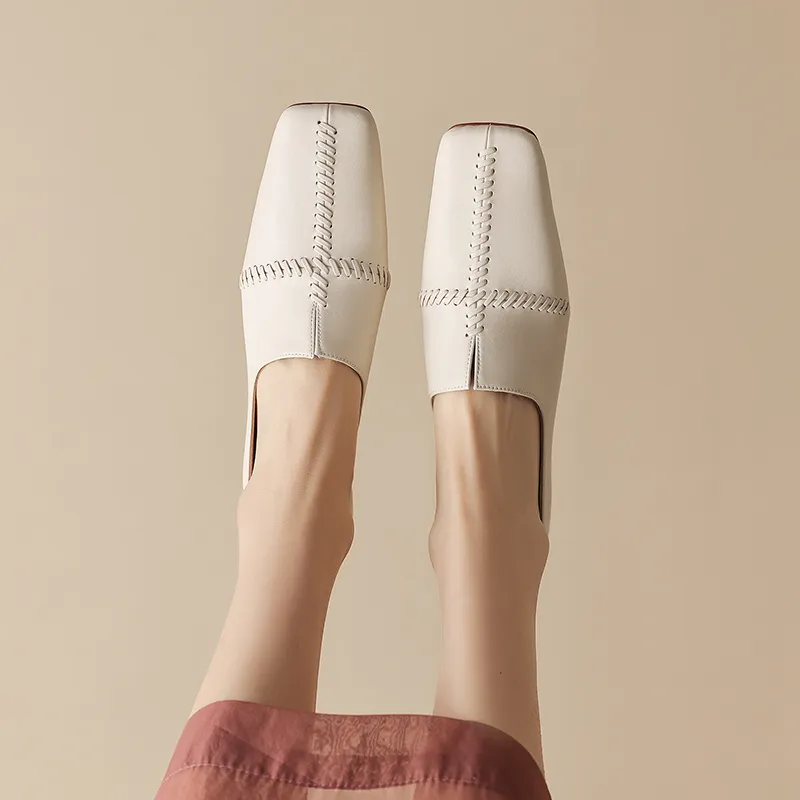 EASTTATA ET Loafers Women's Pastel Pink-5