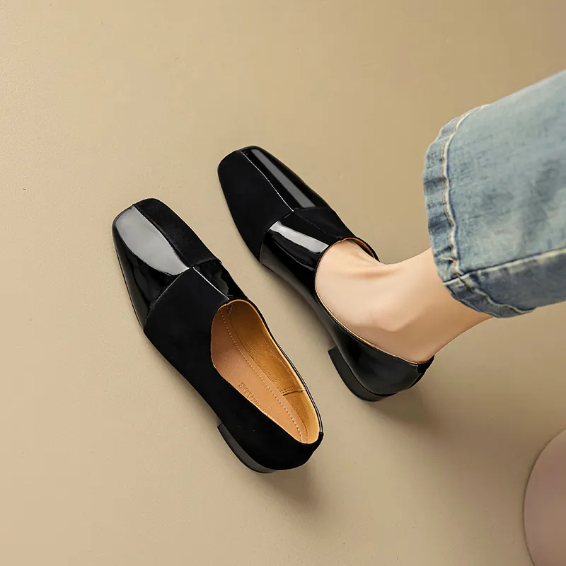 EASTTATA ET Loafers Women's Black, Gold, Silver-12