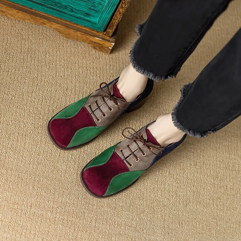 EASTTATA ET Loafers Women's Red-11