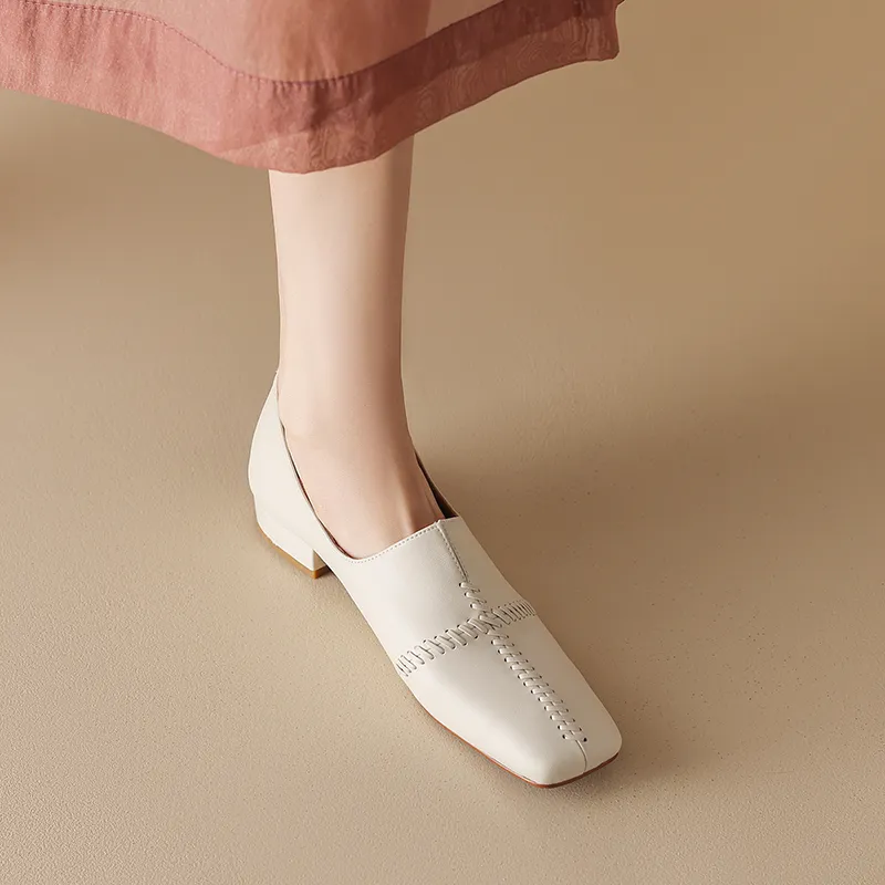 EASTTATA ET Loafers Women's Pastel Pink-7