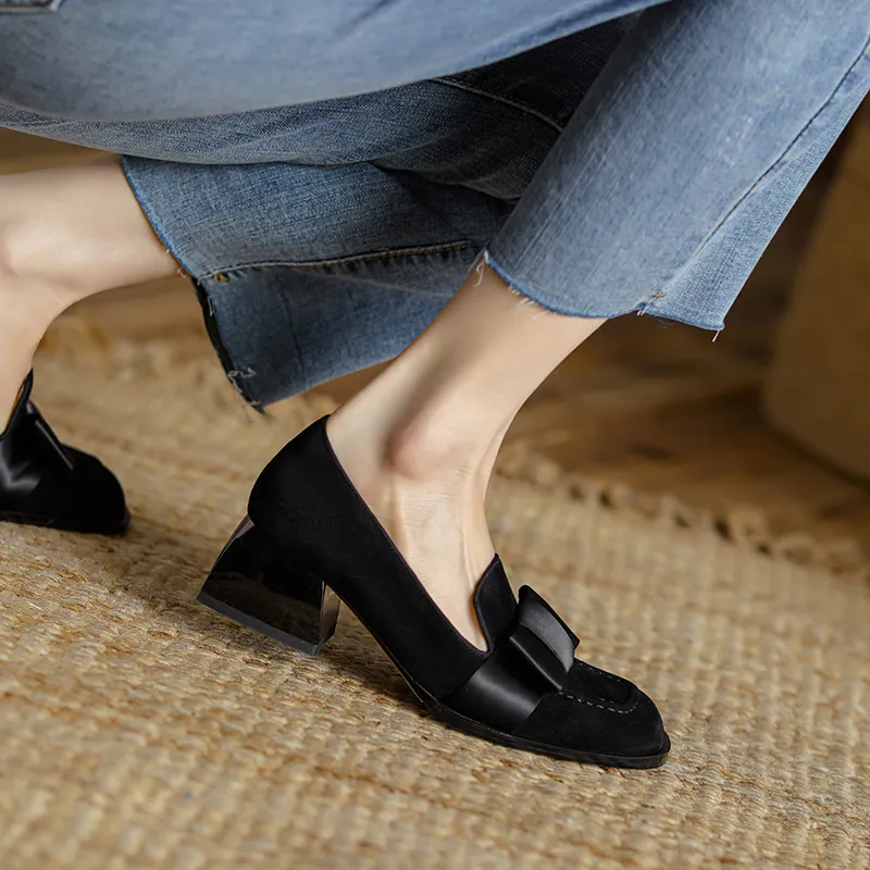 EASTTATA ET Loafers 5cm Women's-1