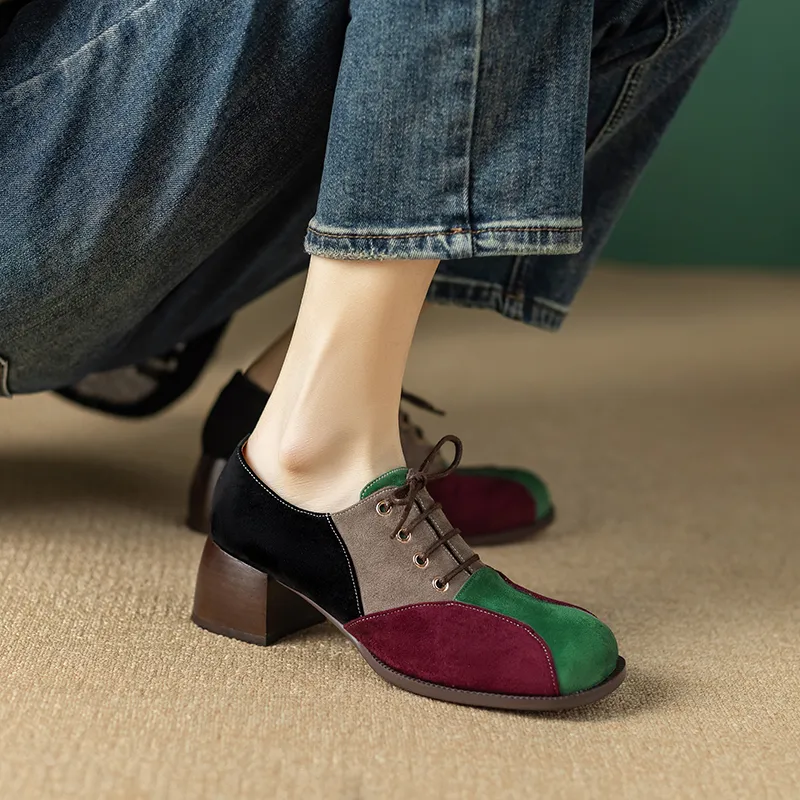 EASTTATA ET Loafers Women's Red-8