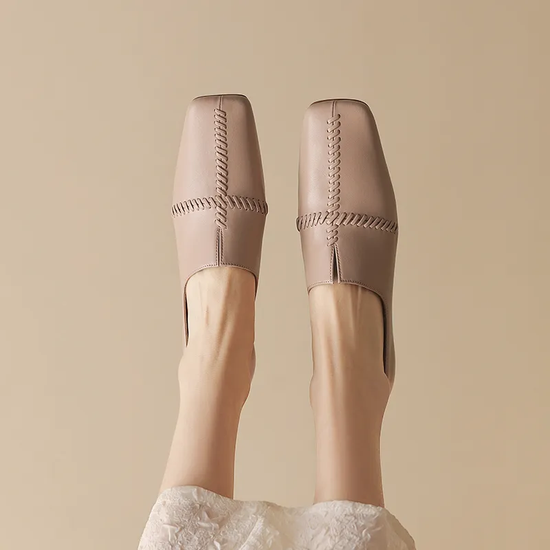 EASTTATA ET Loafers Women's Pastel Pink-13