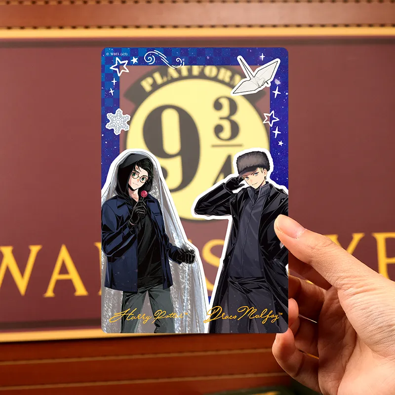 OTRAINBOW Harry Potter Snow Night Figure Print Group Photo Collectible Card Photo Cards-6