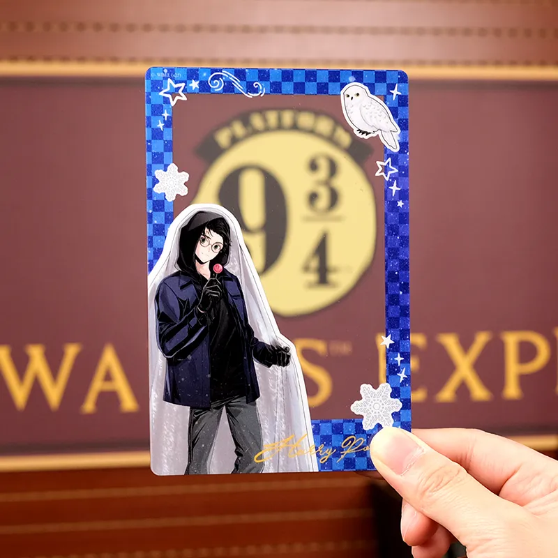 OTRAINBOW Harry Potter Snow Night Figure Print Group Photo Collectible Card Photo Cards-3