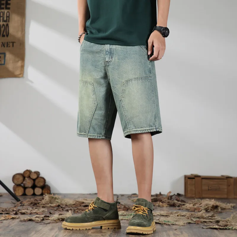 ROBINHOOD Denim Shorts Unisex Ancient Teal-1