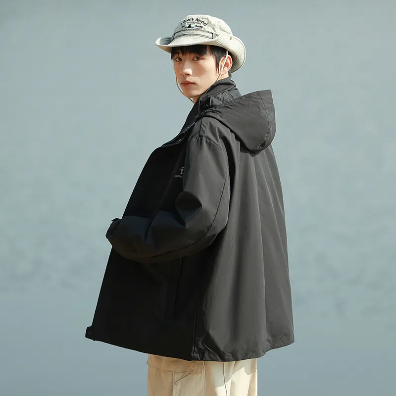 ROBINHOOD Water Resistant Windproof Breathable Warm Water Repellent Cold Resistant Rainproof Windbreaker Jacket Unisex-4