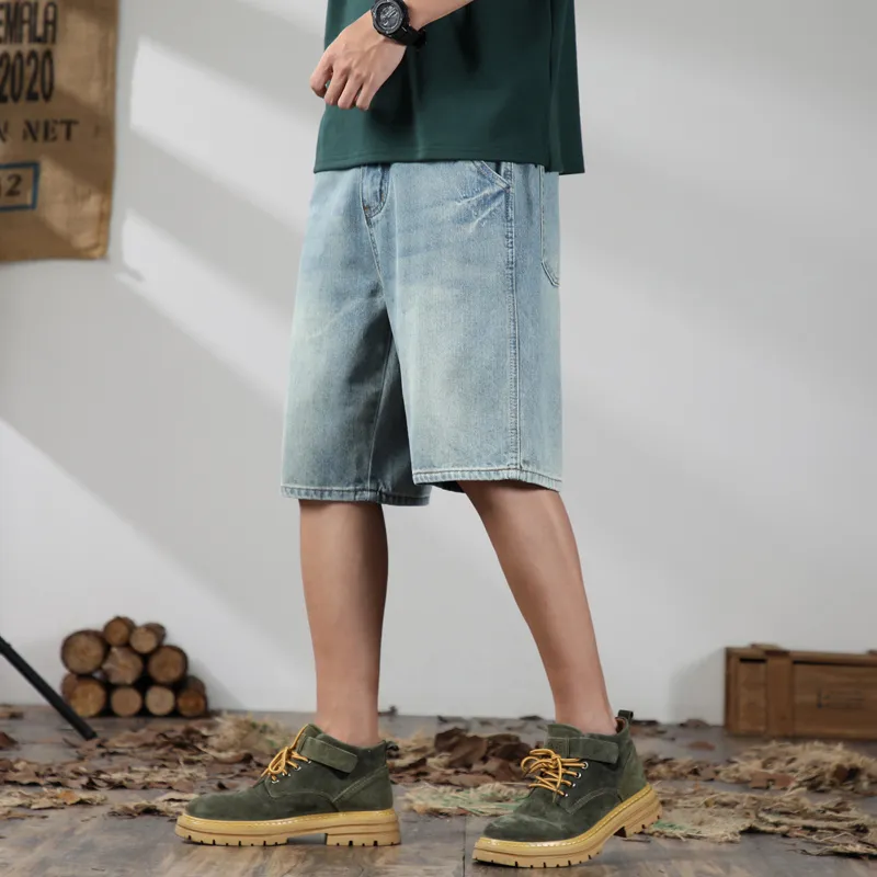 ROBINHOOD Denim Shorts Unisex Ancient Teal-7