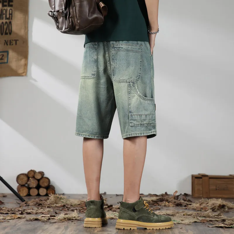 ROBINHOOD Denim Shorts Unisex Ancient Teal-7