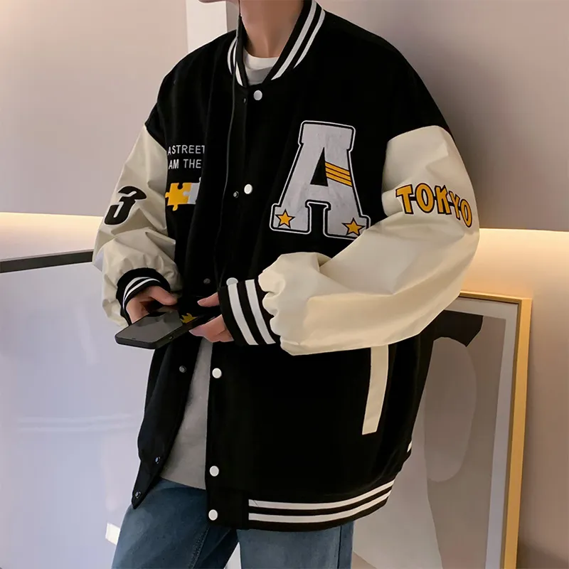 ROBINHOOD Baseball Jacket Unisex Black-2
