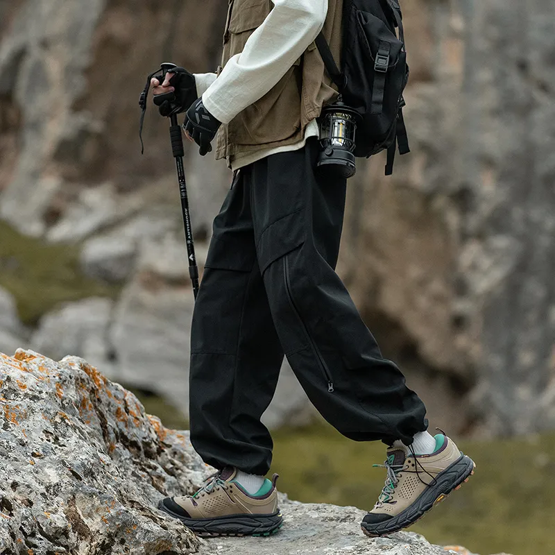 ROBINHOOD Windbreaker Pants Unisex Snow Mountains Gray-16