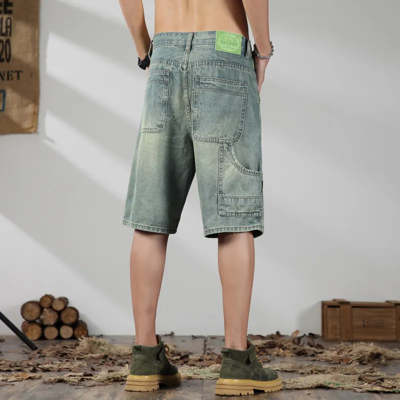 ROBINHOOD Denim Shorts Unisex Ancient Teal-6