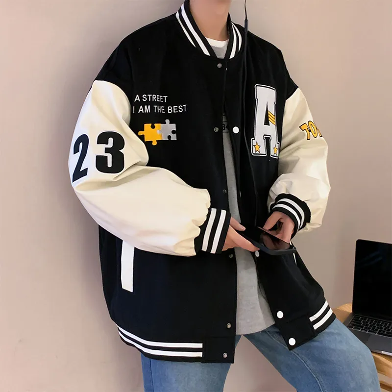 ROBINHOOD Baseball Jacket Unisex Black-3
