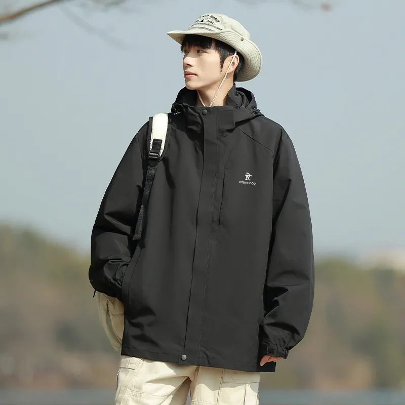 ROBINHOOD Water Resistant Windproof Breathable Warm Water Repellent Cold Resistant Rainproof Windbreaker Jacket Unisex-2