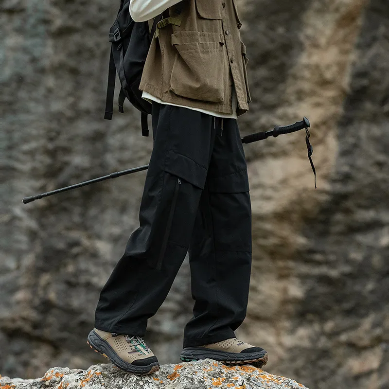 ROBINHOOD Windbreaker Pants Unisex Snow Mountains Gray-15