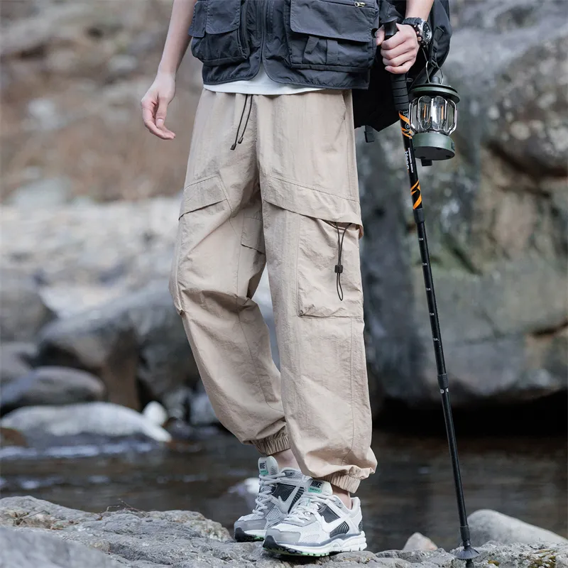 ROBINHOOD Casual Pants Unisex Bean Gray-12
