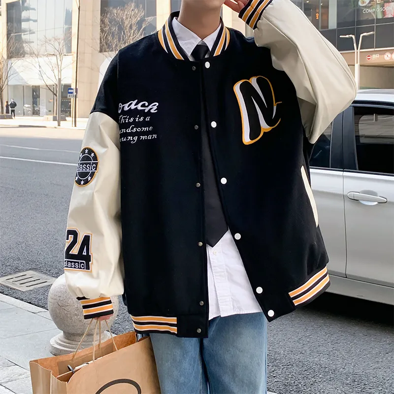 ROBINHOOD Baseball Jacket Unisex Black-2