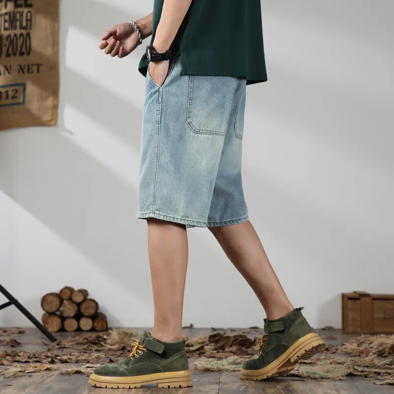 ROBINHOOD Denim Shorts Unisex Ancient Teal-1