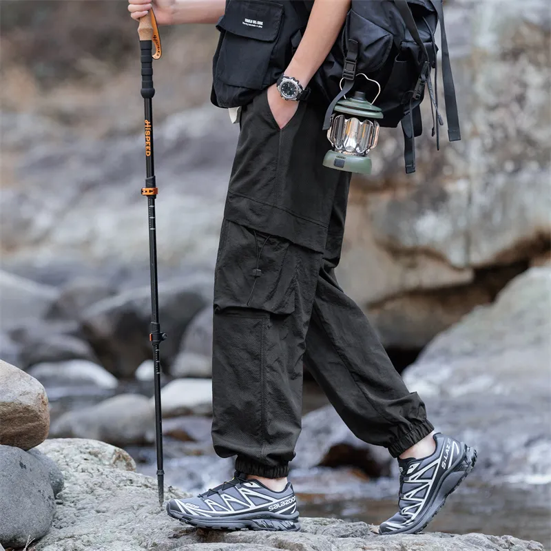 ROBINHOOD Casual Pants Unisex Bean Gray-7
